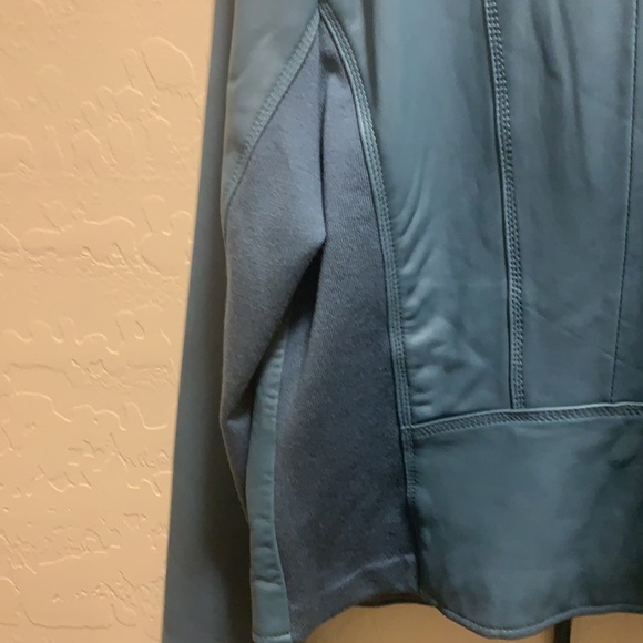 Neiman Marcus blue leather jacket - Picture 5 of 5